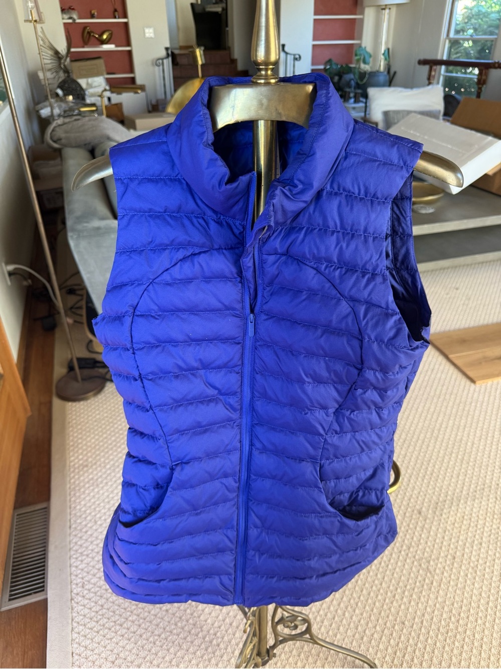 lululemon athletica Royal Blue Quilted Down-Style Vest